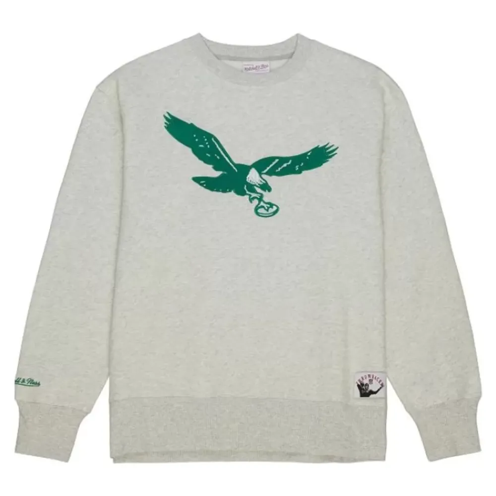 Apparel Mitchell & Ness Hoodies & Sweatshirts-Playoff Win 2.0 Crew Vintage Philadelphia Eagles