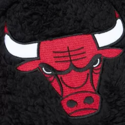 Apparel Mitchell & Ness Hoodies & Sweatshirts-Polar Fleece 1/4 Zip Pullover Hoodie Chicago Bulls