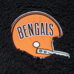 Apparel Mitchell & Ness Hoodies & Sweatshirts-Polar Fleece 1/4 Zip Pullover Hoodie Cincinnati Bengals