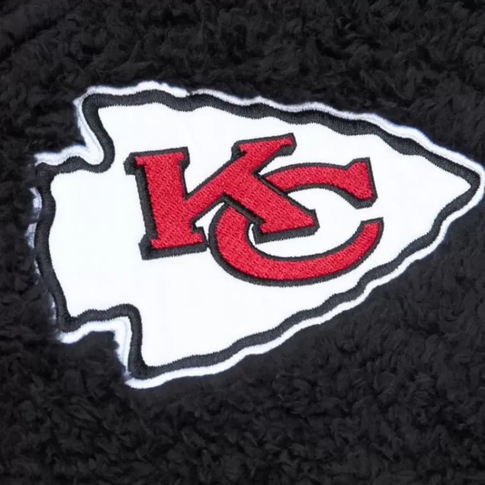 Apparel Mitchell & Ness Hoodies & Sweatshirts-Polar Fleece 1/4 Zip Pullover Hoodie Kansas City Chiefs