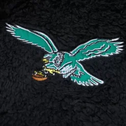 Apparel Mitchell & Ness Hoodies & Sweatshirts-Polar Fleece 1/4 Zip Pullover Hoodie Philadelphia Eagles