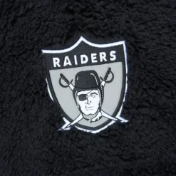 Apparel Mitchell & Ness Hoodies & Sweatshirts-Polar Fleece 1/4 Zip Pullover Hoodie Oakland Raiders