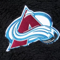 Apparel Mitchell & Ness Hoodies & Sweatshirts-Polar Fleece 1/4 Zip Pullover Hoodie Current Logo Colorado Avalanche