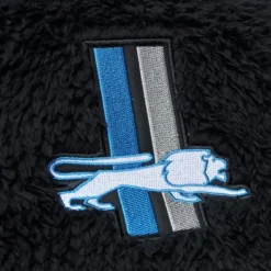 Apparel Mitchell & Ness Hoodies & Sweatshirts-Polar Fleece 1/4 Zip Pullover Hoodie Detroit Lions