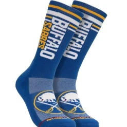 Apparel Mitchell & Ness Accessories-Power Play Crew Socks Buffalo Sabres