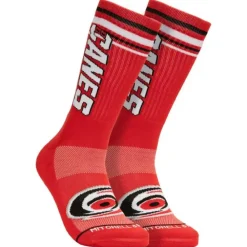 Apparel Mitchell & Ness Accessories-Power Play Crew Socks Carolina Hurricanes