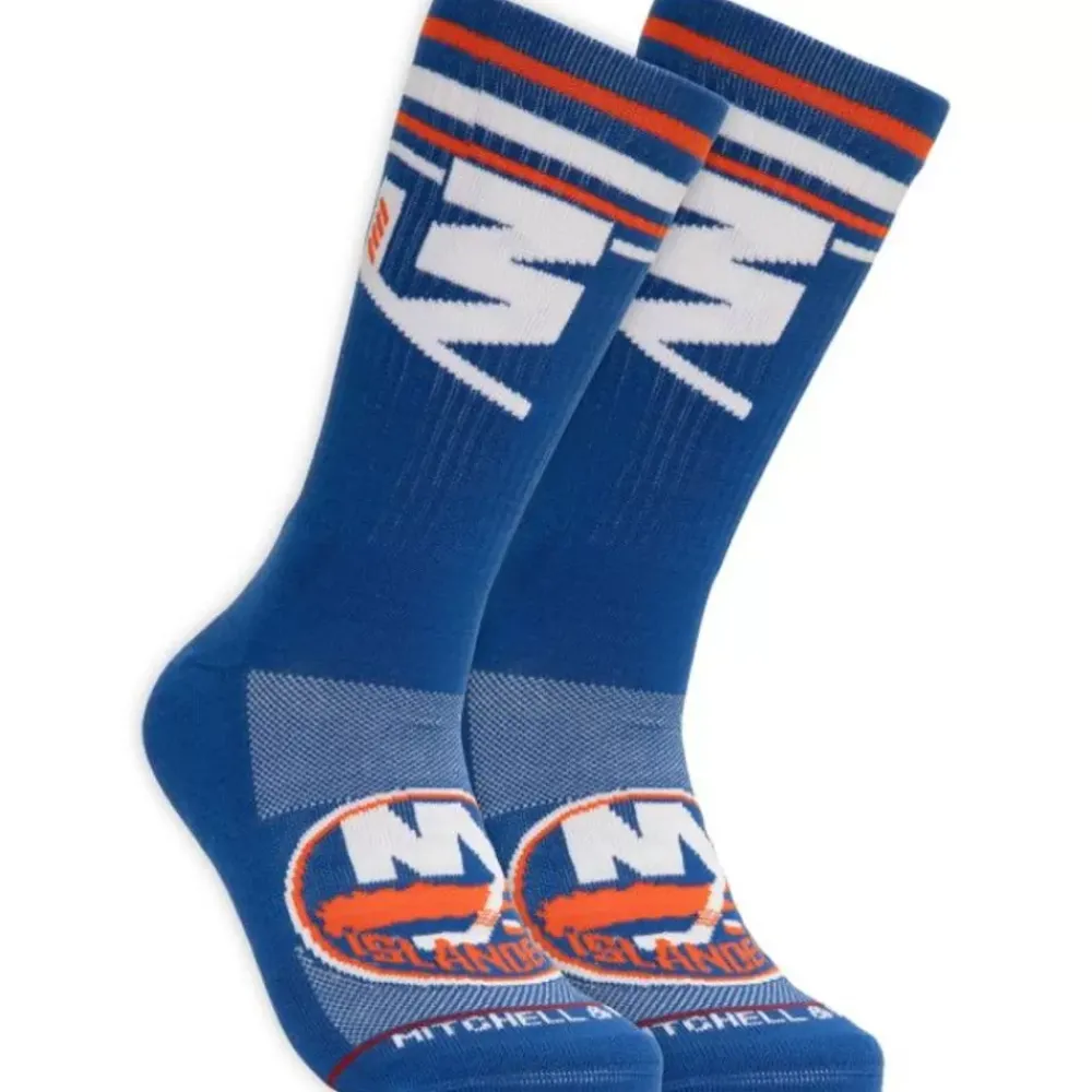 Apparel Mitchell & Ness Accessories-Power Play Crew Socks New York Islanders