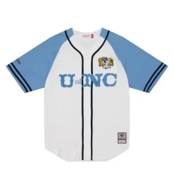 Apparel Mitchell & Ness T-Shirts & Tops-Practice Day Button Front Jersey University Of North Carolina