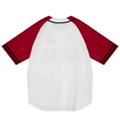 Apparel Mitchell & Ness T-Shirts & Tops-Practice Day Button Front Jersey New Jersey Devils