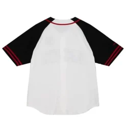 Apparel Mitchell & Ness T-Shirts & Tops-Practice Day Button Front Jersey Chicago Blackhawks