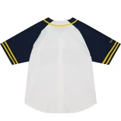 Apparel Mitchell & Ness T-Shirts & Tops-Practice Day Button Front Jersey University Of Michigan