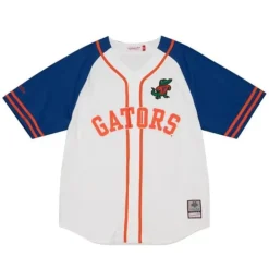 Apparel Mitchell & Ness T-Shirts & Tops-Practice Day Button Front Jersey University Of Florida