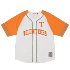 Apparel Mitchell & Ness T-Shirts & Tops-Practice Day Button Front Jersey University Of Tennessee
