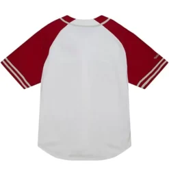 Apparel Mitchell & Ness T-Shirts & Tops-Practice Day Button Front Jersey Detroit Red Wings