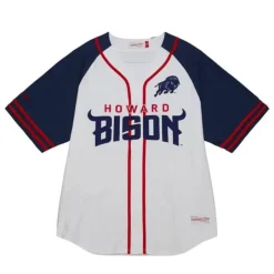 Apparel Mitchell & Ness T-Shirts & Tops-Practice Day Button Front Jersey Howard University