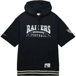 Apparel Mitchell & Ness Hoodies & Sweatshirts-Pre-Game Ss Fleece Hoodie Oakland Raiders