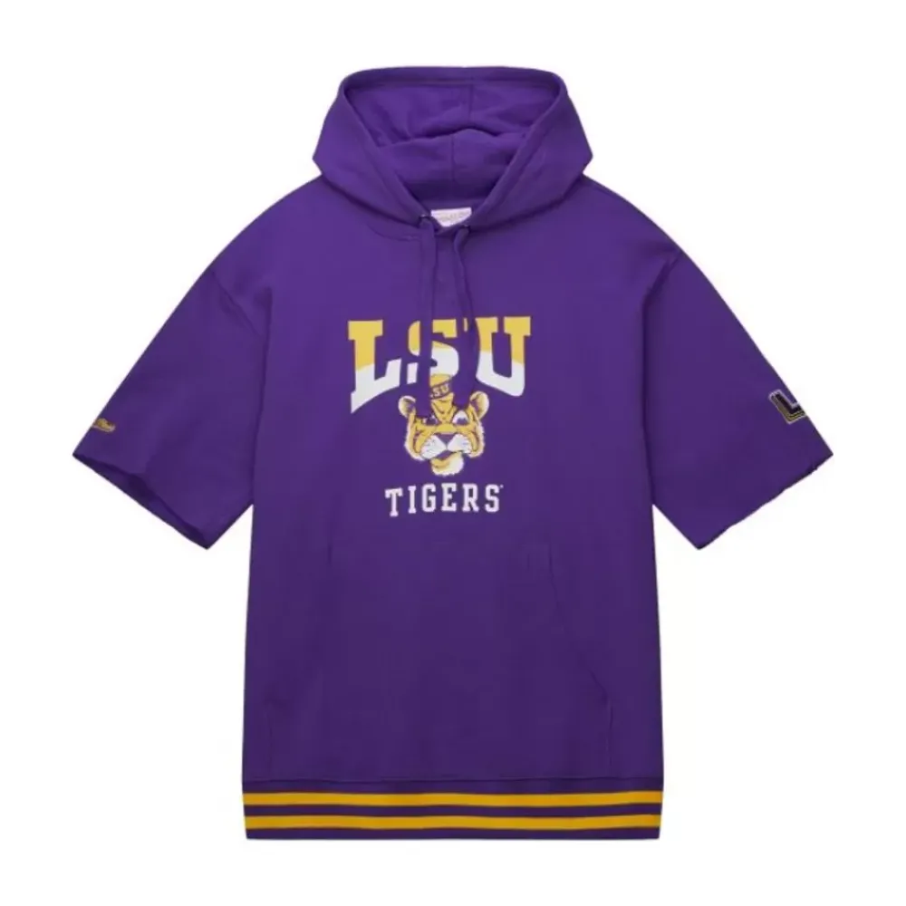 Apparel Mitchell & Ness Hoodies & Sweatshirts-Pre-Game Ss Fleece Hoodie Louisiana State University