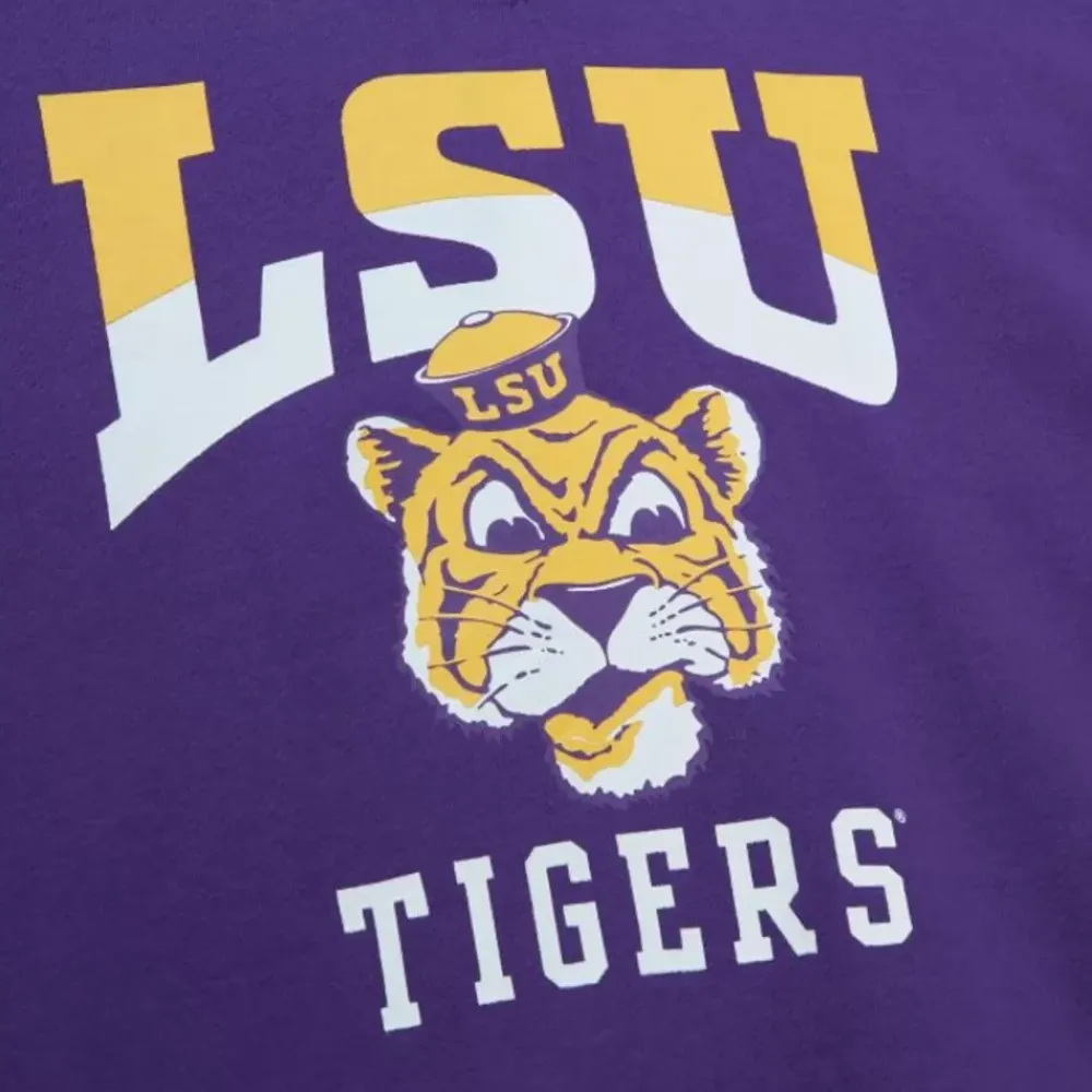 Apparel Mitchell & Ness Hoodies & Sweatshirts-Pre-Game Ss Fleece Hoodie Louisiana State University