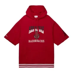 Apparel Mitchell & Ness Hoodies & Sweatshirts-Pre-Game Ss Fleece Hoodie University Of Arkansas