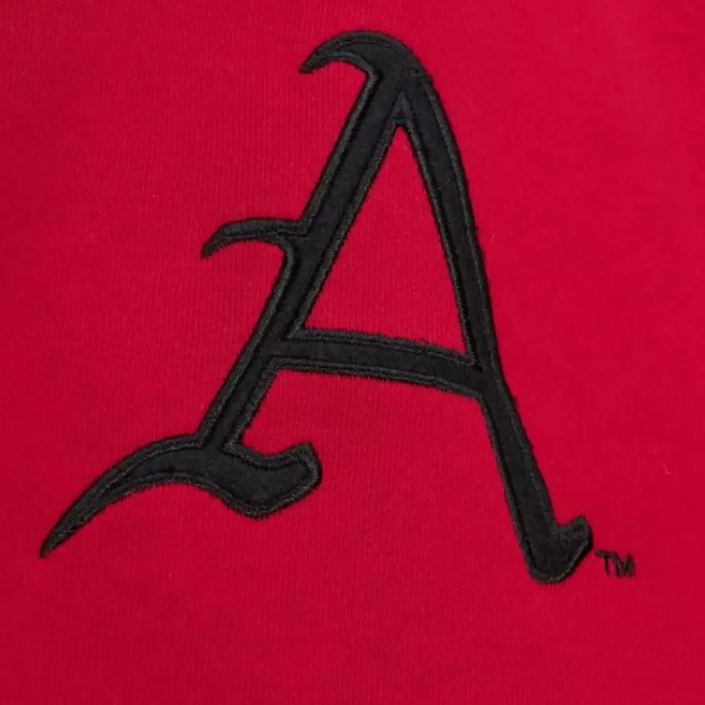 Apparel Mitchell & Ness Hoodies & Sweatshirts-Pre-Game Ss Fleece Hoodie University Of Arkansas