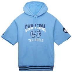 Apparel Mitchell & Ness Hoodies & Sweatshirts-Pre-Game Ss Fleece Hoodie University Of North Carolina