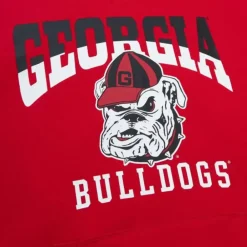 Apparel Mitchell & Ness Hoodies & Sweatshirts-Pre-Game Ss Fleece Hoodie University Of Georgia