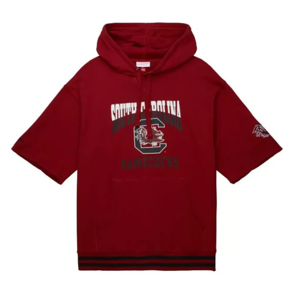 Apparel Mitchell & Ness Hoodies & Sweatshirts-Pre-Game Ss Fleece Hoodie University Of South Carolina