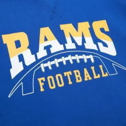 Apparel Mitchell & Ness Hoodies & Sweatshirts-Pre-Grame Ss Fleece Hoodie Los Angeles Rams