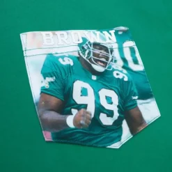 Apparel Mitchell & Ness T-Shirts & Tops-Premium Pocket Photo Tee Philadelphia Eagles Jerome Brown