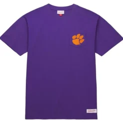 Apparel Mitchell & Ness T-Shirts & Tops-Premium Pocket Tee Clemson University