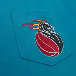 Apparel Mitchell & Ness T-Shirts & Tops-Premium Pocket Tee Detroit Pistons