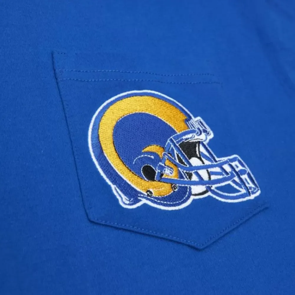 Apparel Mitchell & Ness T-Shirts & Tops-Premium Pocket Tee Los Angeles Rams