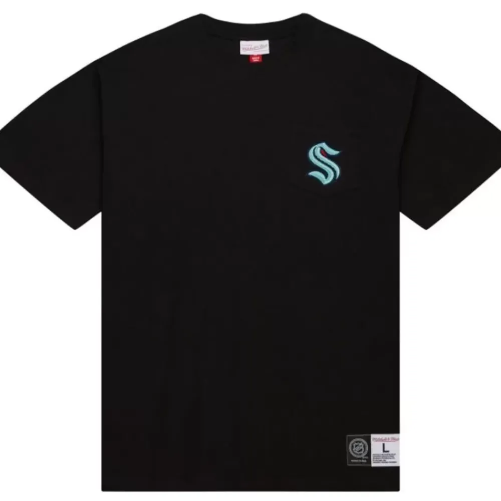 Apparel Mitchell & Ness T-Shirts & Tops-Premium Pocket Tee Seattle Kraken