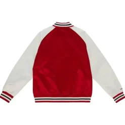 Apparel Mitchell & Ness Jackets & Outerwear-Primetime Lightweight Satin Jacket Chicago Bulls