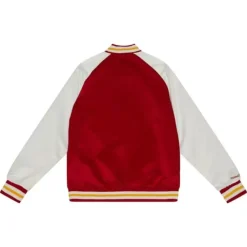 Apparel Mitchell & Ness Jackets & Outerwear-Primetime Lightweight Satin Jacket Houston Rockets