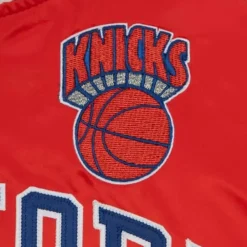 Apparel Mitchell & Ness Jackets & Outerwear-Primetime Lightweight Satin Jacket New York Knicks