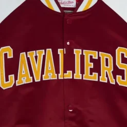 Apparel Mitchell & Ness Jackets & Outerwear-Primetime Lightweight Satin Jacket Cleveland Cavaliers