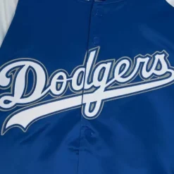 Apparel Mitchell & Ness Jackets & Outerwear-Primetime Lightweight Satin Jacket Los Angeles Dodgers