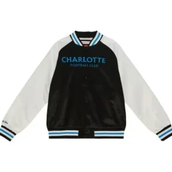 Apparel Mitchell & Ness Jackets & Outerwear-Primetime Lightweight Satin Jacket Charlotte Fc