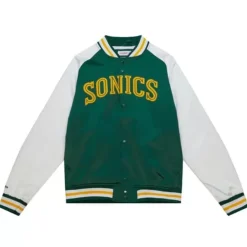 Apparel Mitchell & Ness Jackets & Outerwear-Primetime Lw Satin Jacket Seattle Supersonics