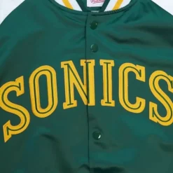 Apparel Mitchell & Ness Jackets & Outerwear-Primetime Lw Satin Jacket Seattle Supersonics