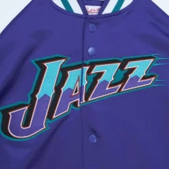 Apparel Mitchell & Ness Jackets & Outerwear-Primetime Lw Satin Jacket Utah Jazz