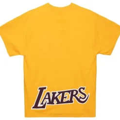 Apparel Mitchell & Ness T-Shirts & Tops-Puff Logo Tee Los Angeles Lakers