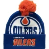 Headwear Mitchell & Ness -Punch Out Pom Knit Edmonton Oilers