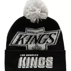 Headwear Mitchell & Ness -Punch Out Pom Knit Los Angeles Kings