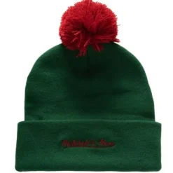 Headwear Mitchell & Ness -Punch Out Pom Knit Minnesota Wild