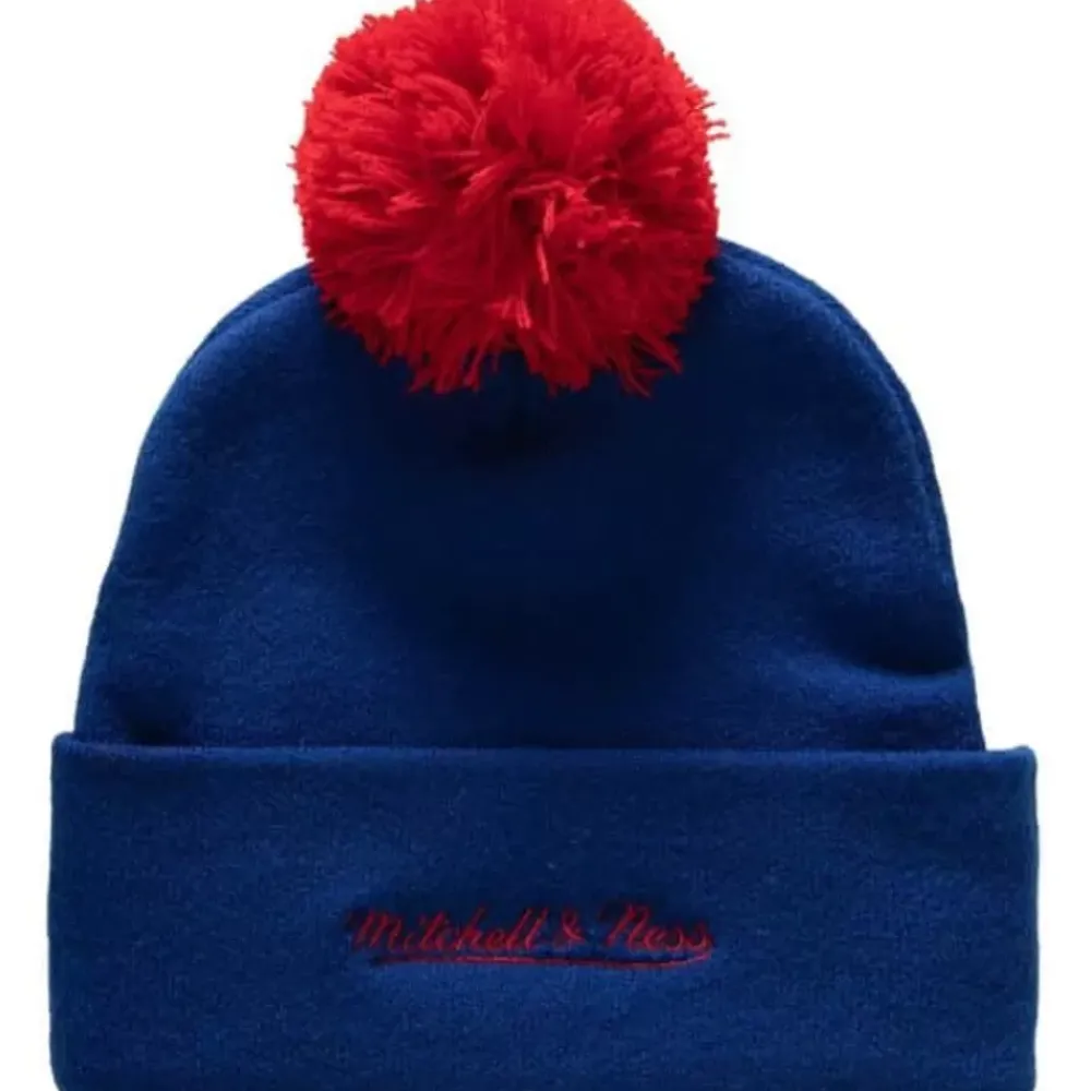 Headwear Mitchell & Ness -Punch Out Pom Knit New York Rangers