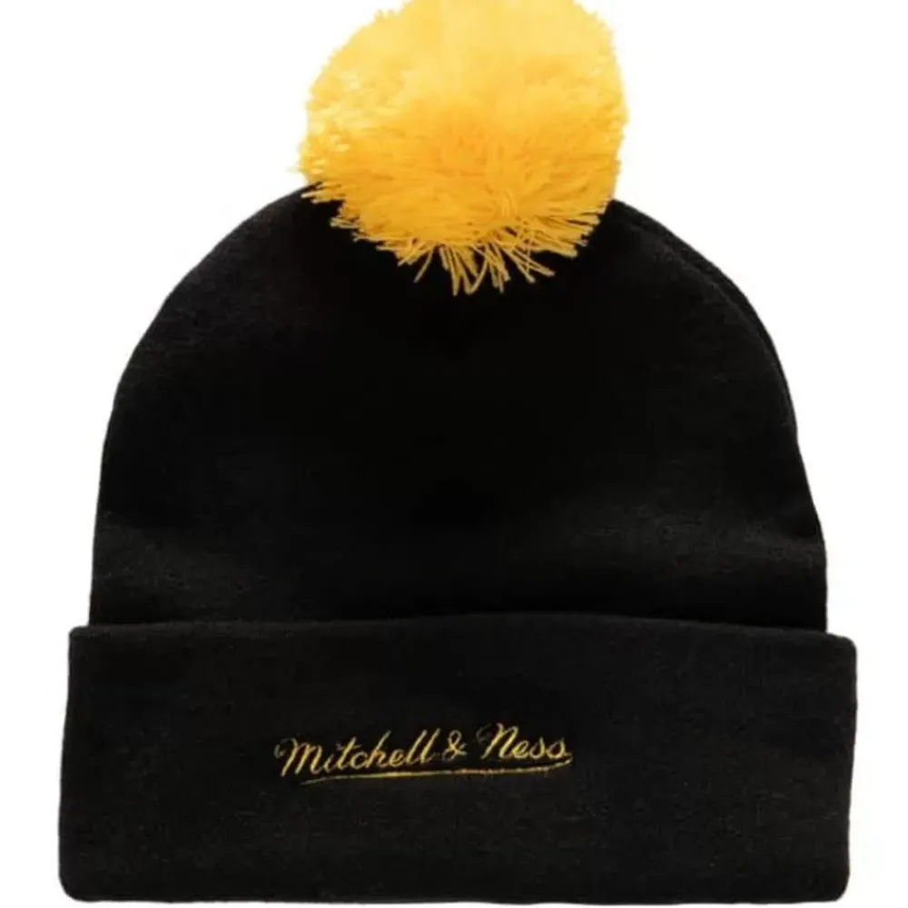 Headwear Mitchell & Ness -Punch Out Pom Knit Pittsburgh Penguins
