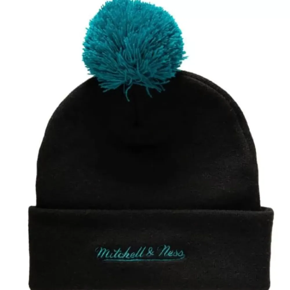 Headwear Mitchell & Ness -Punch Out Pom Knit San Jose Sharks