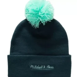 Headwear Mitchell & Ness -Punch Out Pom Knit Seattle Kraken